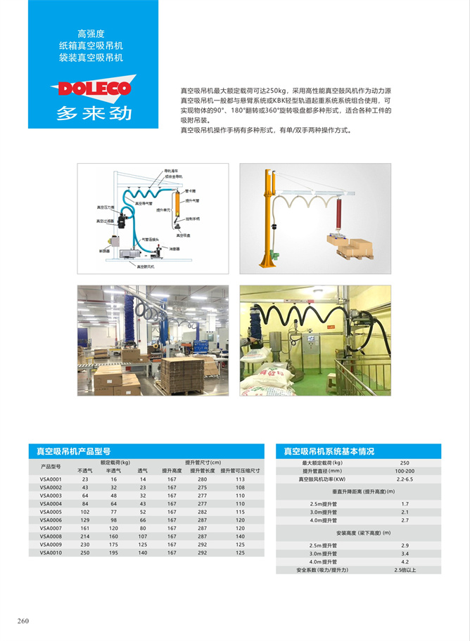 纸箱及包装袋吸吊机